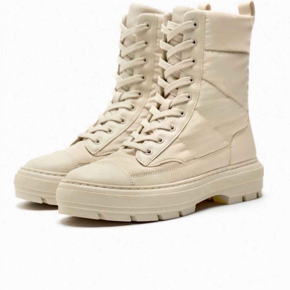 Zara Quilted Nylon Lace Up Boot  
HOST PICK